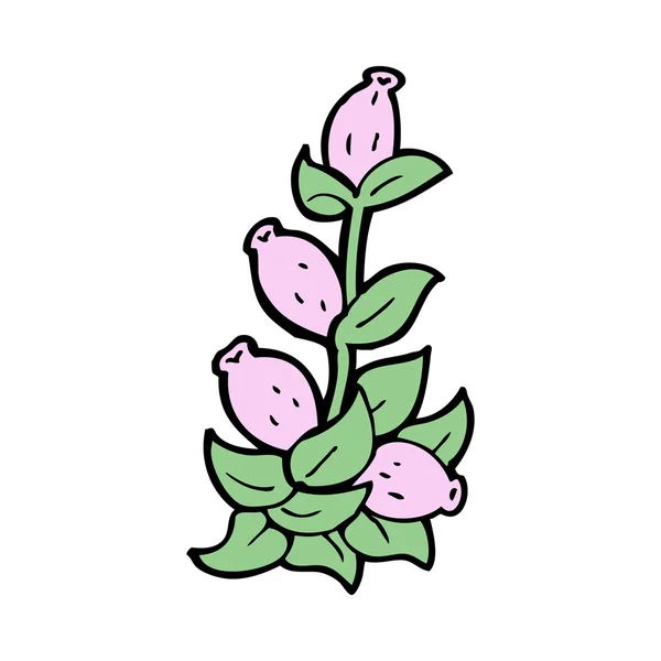 Cartoon flowers — Stock Vector