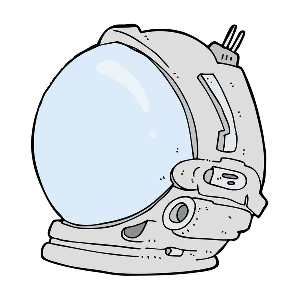 Casque astronaute dessin animé — Image vectorielle