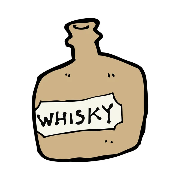 Tarro de whisky de dibujos animados — Vector de stock