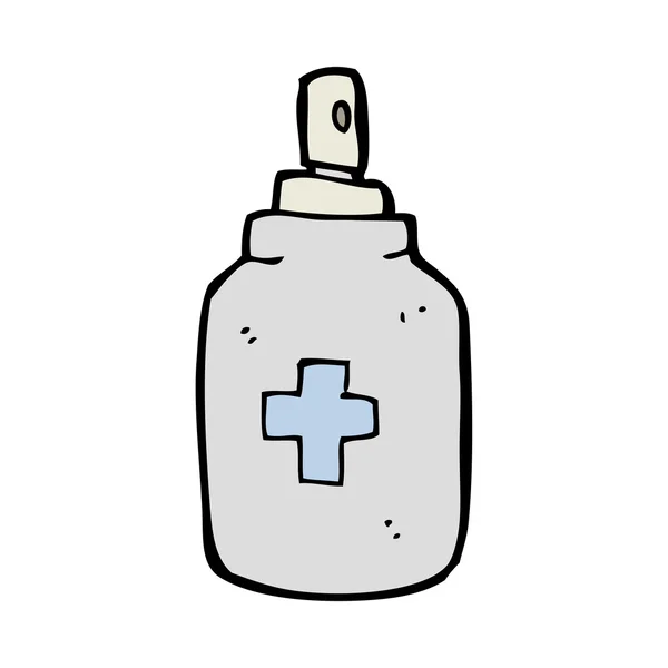 Cartoon antiseptische spray — Stockvector