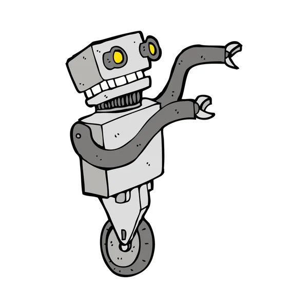 Kreslené vtipné robot — Stockový vektor