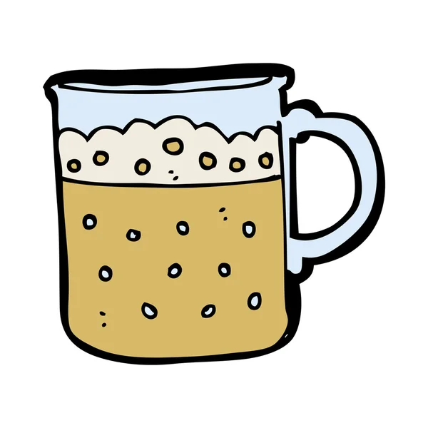 Cartoon mug of beer — Stock Vector