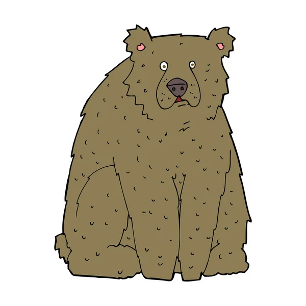 面白いクマを漫画します。 — ストックベクタ