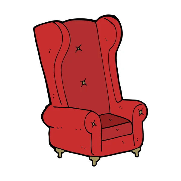 Cadeira velha dos desenhos animados — Vetor de Stock