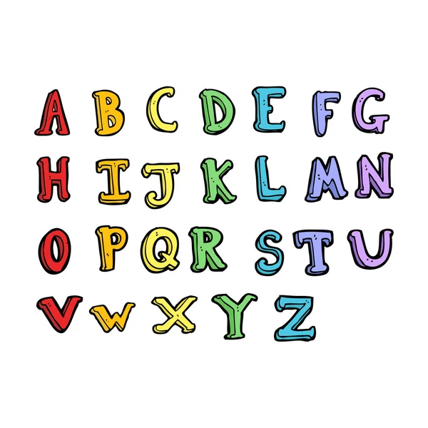 Alphabet de bande dessinée — Image vectorielle