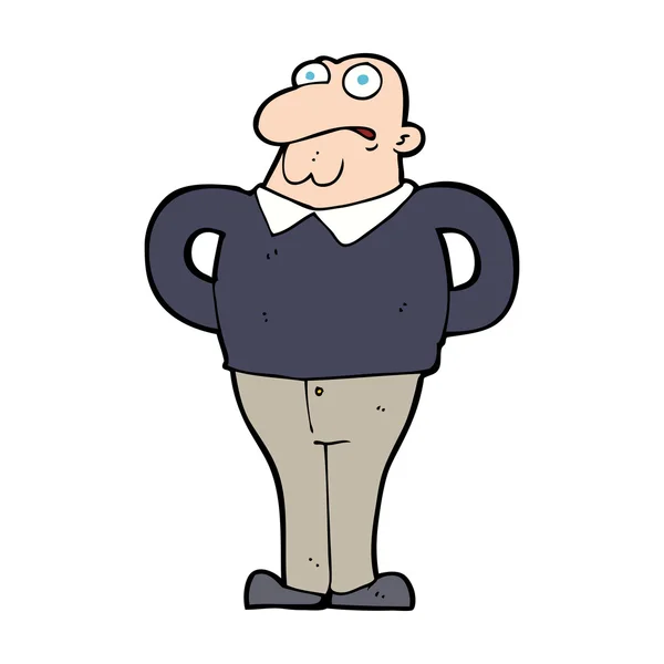 Cartoon bezorgd man — Stockvector