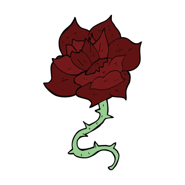 Rose dessin animé — Image vectorielle