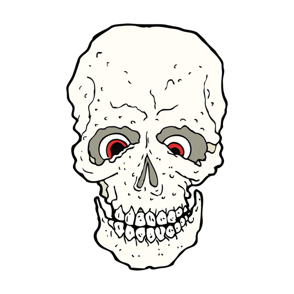 Kreskówka upiorny czaszki — Wektor stockowy