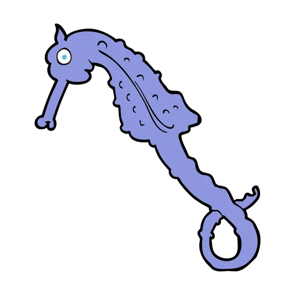 Caballo de mar de dibujos animados — Vector de stock