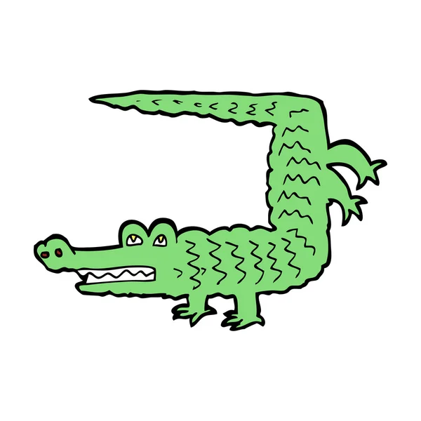 Crocodilo dos desenhos animados —  Vetores de Stock