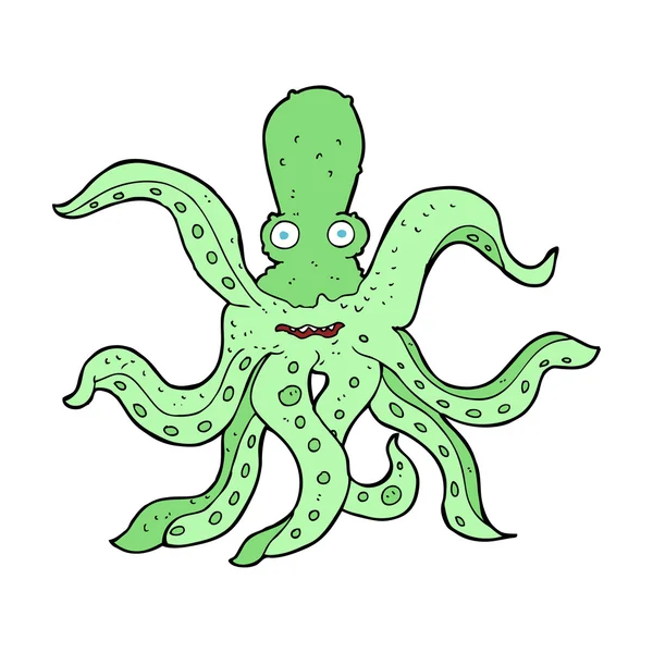 Pulpo gigante de dibujos animados — Vector de stock