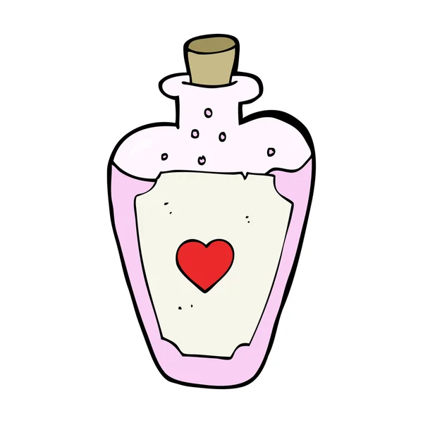 Cartoon love potion — Stock Vector