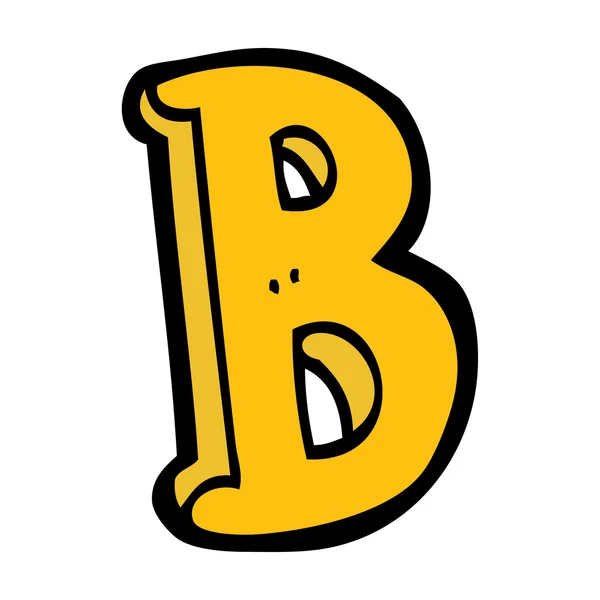 Cartoon letter b — Stockvector