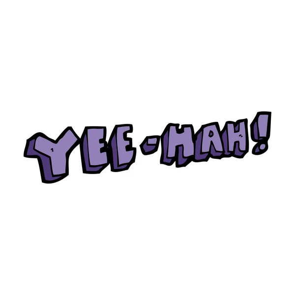 Karikatur yeehah Symbol — Stockvektor