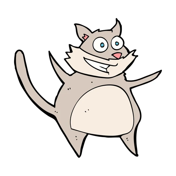 Funny cartoon cat — Stock Vector
