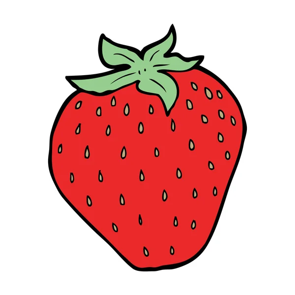 Caricature fraise — Image vectorielle