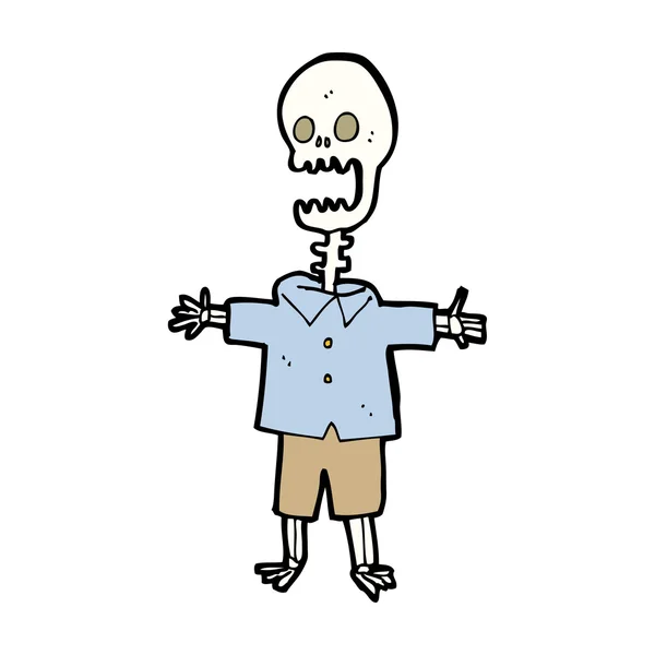 Cartoon skeleton — Stock Vector