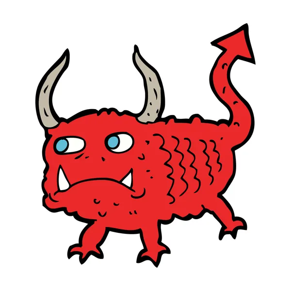Cartoon little demon — Stock Vector