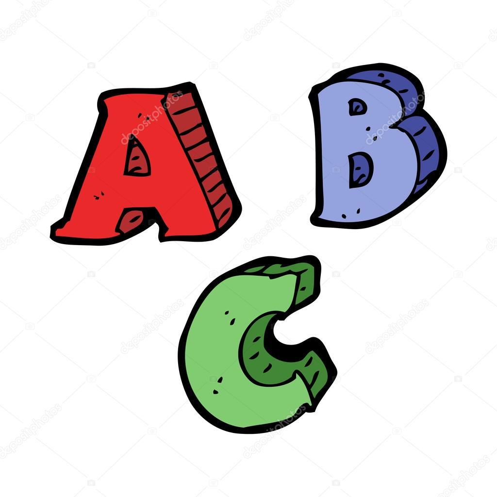 Cartoon Abc Letters — Stock Vector © Lineartestpilot 38154401