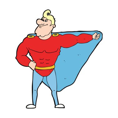 komik karikatür süper kahraman