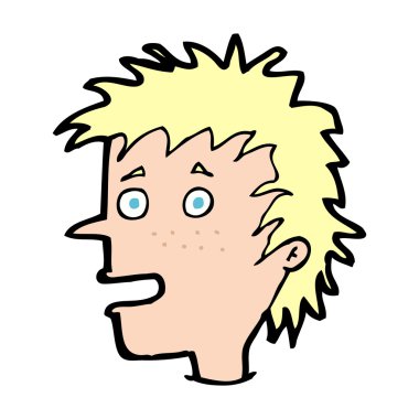 çizgi film heyecanlı çocuk