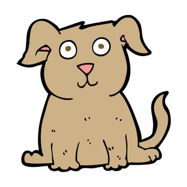 Çizgi film mutlu köpek.