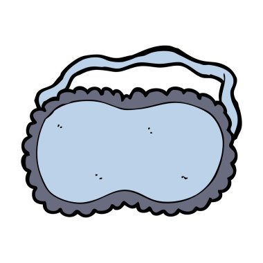 karikatür uyku maskesi