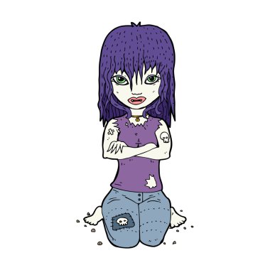 karikatür vampir kız