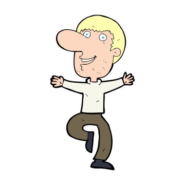 mutlu bir adam çizgi film