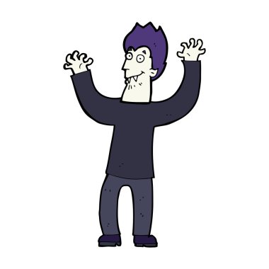 Halloween vampire cartoon