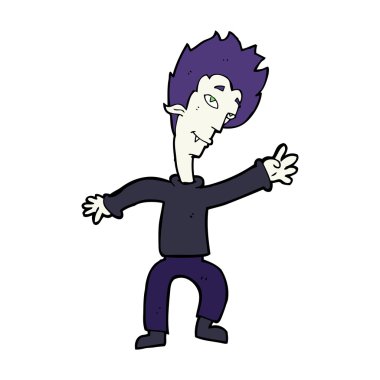 Halloween vampire cartoon