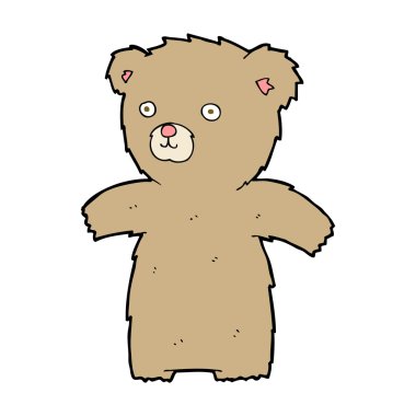 Tatlı çizgi film ayıcığı.