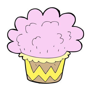 karikatür cupcake
