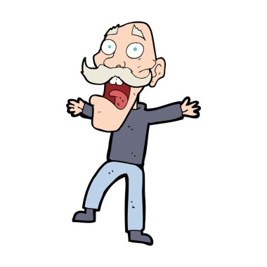 Çizgi film yaşlı adamı şok etti.