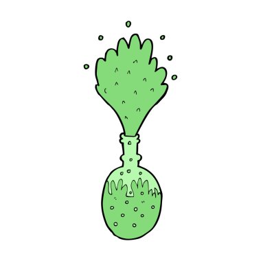 çizgi film explosing kimyasallar