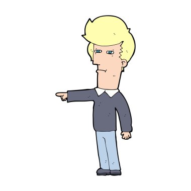 karikatür adamı suçluyor