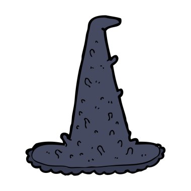 Çizgi film hayaleti cadı şapkası.