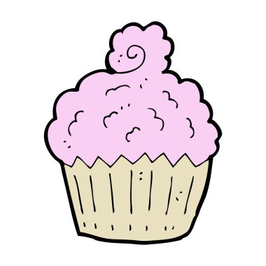 karikatür cupcake