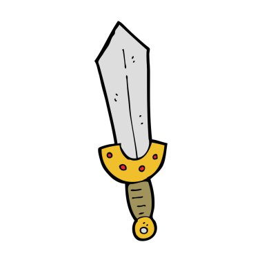 Viking kılıç cartoon