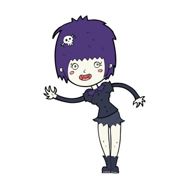 karikatür vampir kız