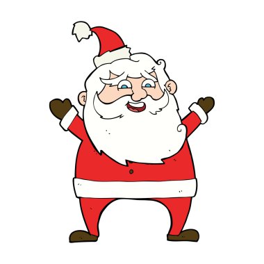 neşeli Noel Baba çizgi film