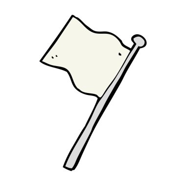 çizgi film beyaz bayrak