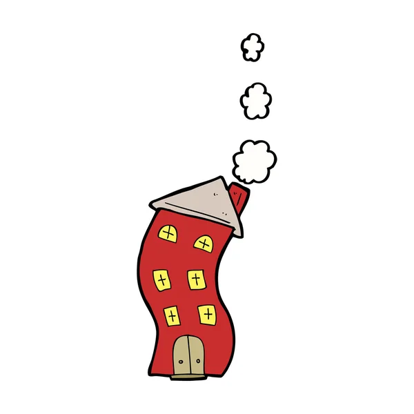 Забавный дом-мультфильм — стоковый вектор