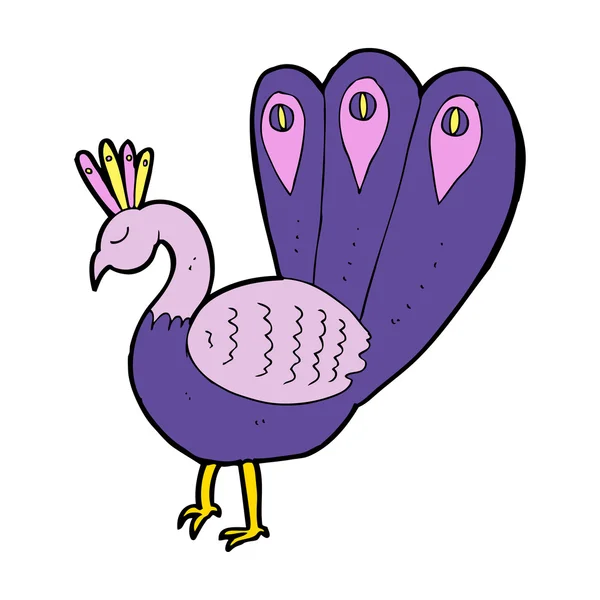 Cartoon peacock — Stockvector