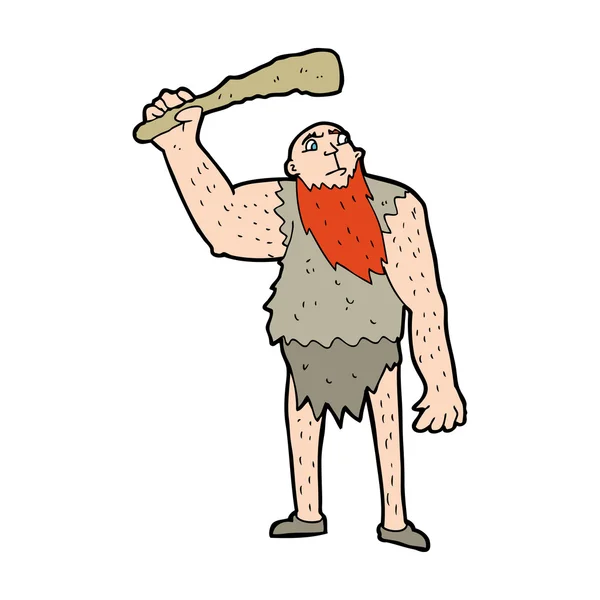 Cartoon neanderthal — Stock Vector