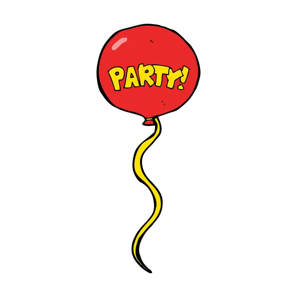 Balão festa dos desenhos animados —  Vetores de Stock
