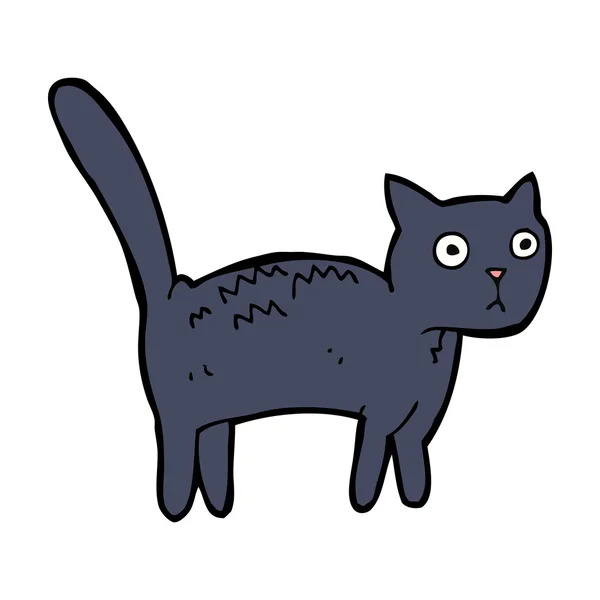 Dessin animé chat effrayé — Image vectorielle