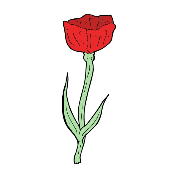 Amapola de dibujos animados — Vector de stock