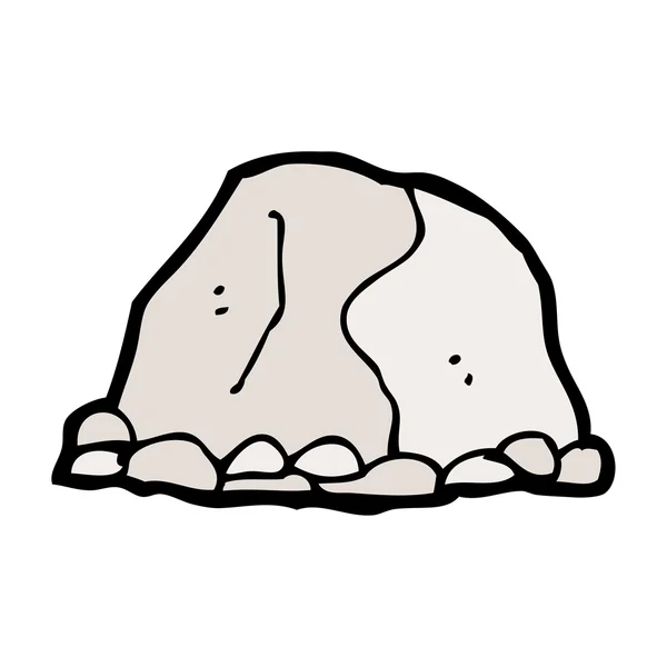 Dibujos animados gran roca — Vector de stock