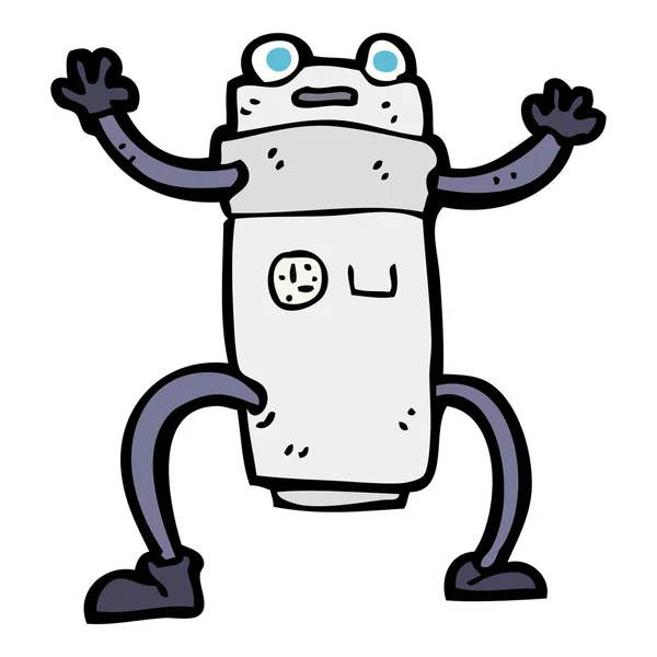 Robot de dibujos animados — Vector de stock